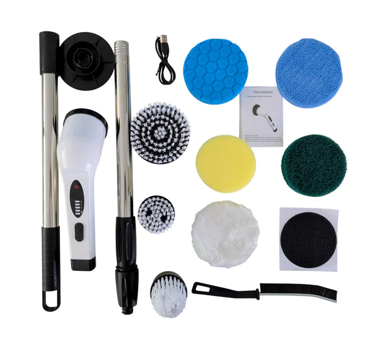 Cordless  Electric Spin Scrubber with 9  Cleaning Heads