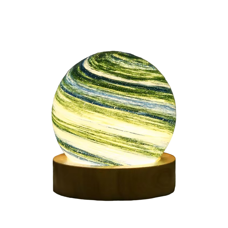 Celestial Glow 3D Glass Lamp