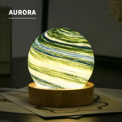 Celestial Glow 3D Glass Lamp