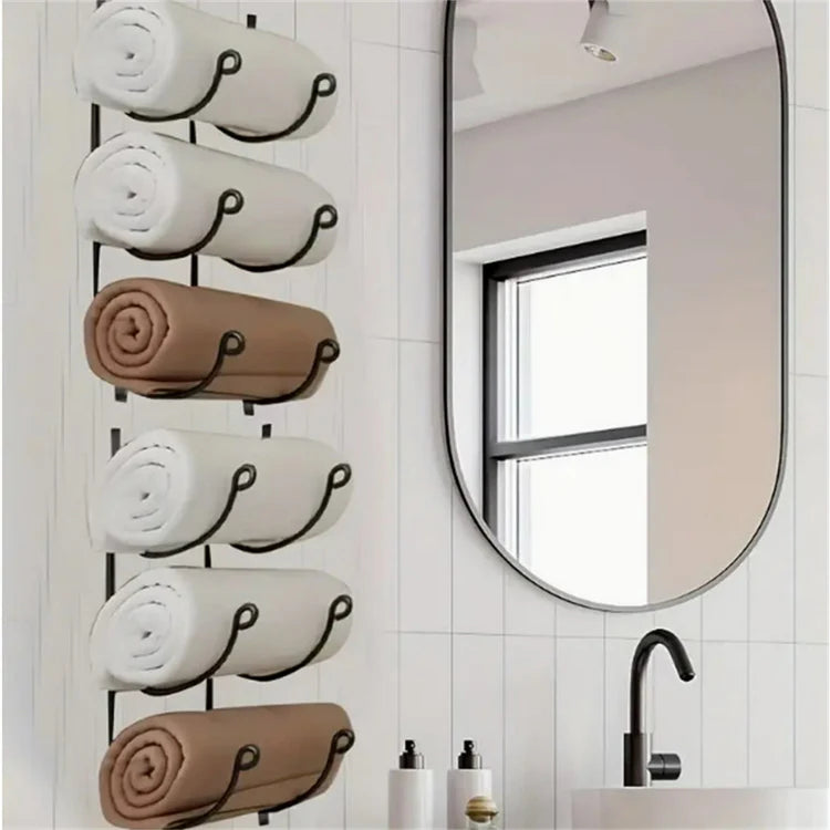 5 Tier Wall Towel Rack