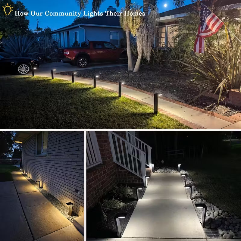 Solar Pathway Lights – Outdoor Garden Lighting, 30 LED, IP65 Waterproof