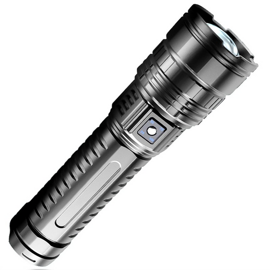 Waterproof High Intensity Flashlight w Built in Powerbank