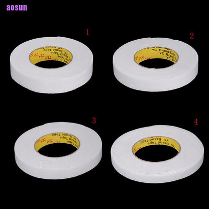 4 Pack - 5M Double Sided Sticky Self Adhesive Foam Tape