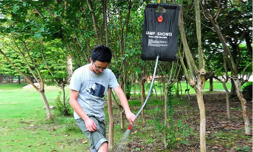 Solar-Heated Camp Shower Bag