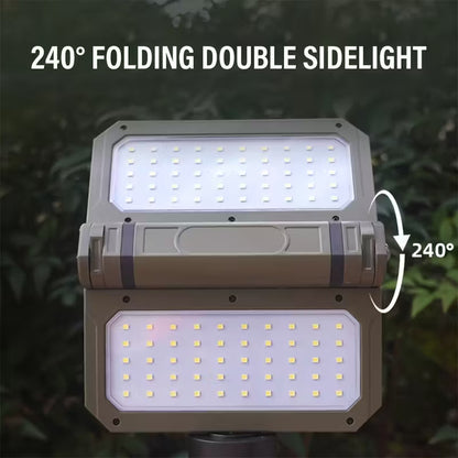 Rechargeable Multifunctional Solar Camping Light – 240° Flood Beam