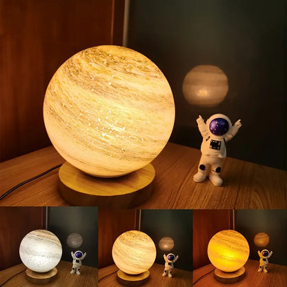 Celestial Glow 3D Glass Lamp