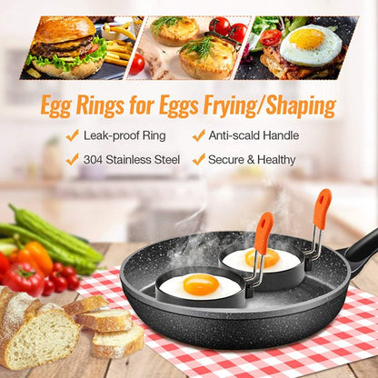 5 Pack Professional Egg Ring Set