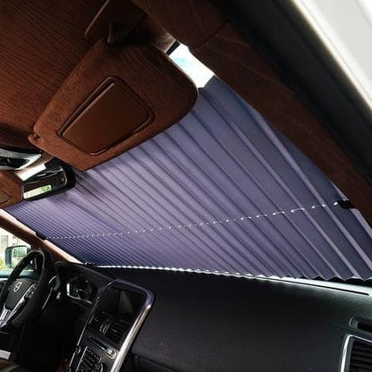 Retractable Car Windscreen Sunshade - 120cm x 46cm