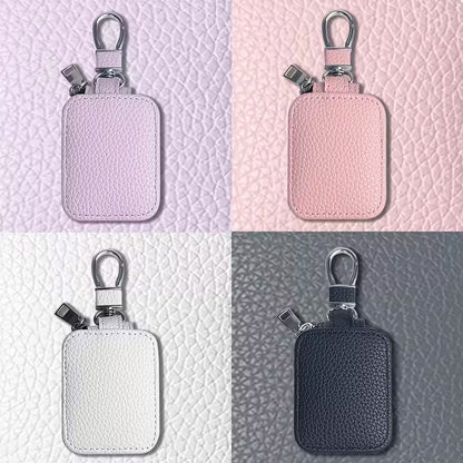Faux Leather Mini Keychain Pouch & Earbuds Case