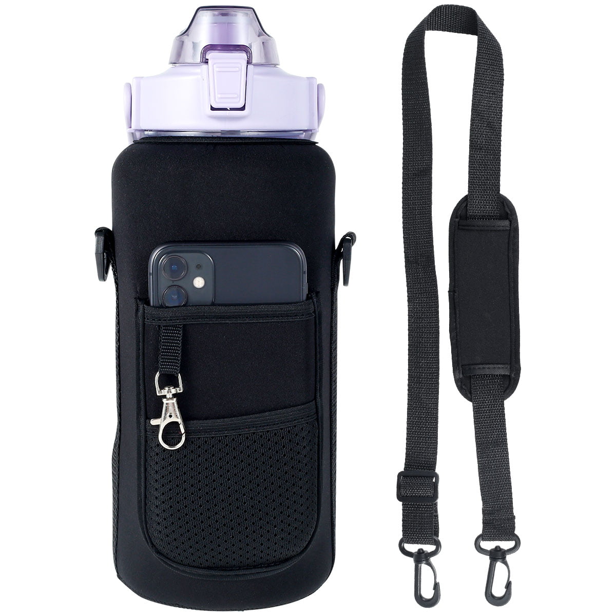 Water Bottle Sleeve with Strap for Gym Water Bottles - 2L