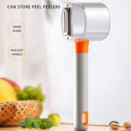 Multi-Function Hangable Vegetable Fruit Collect Cup Peeler