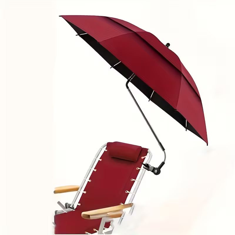 Beach Umbrella with 360° Adjustable Clamp