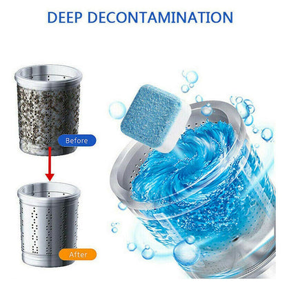 12Pc Washing Machine Effervescent Cleaning Block