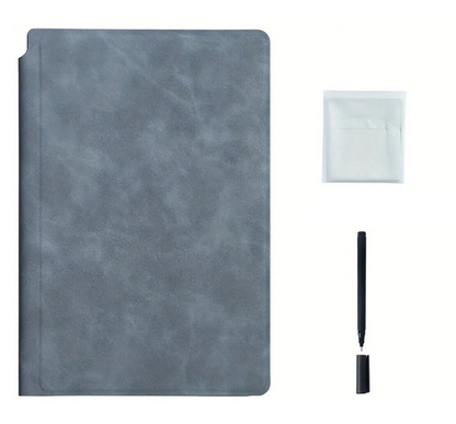Reusable PU Leather Whiteboard Notebook