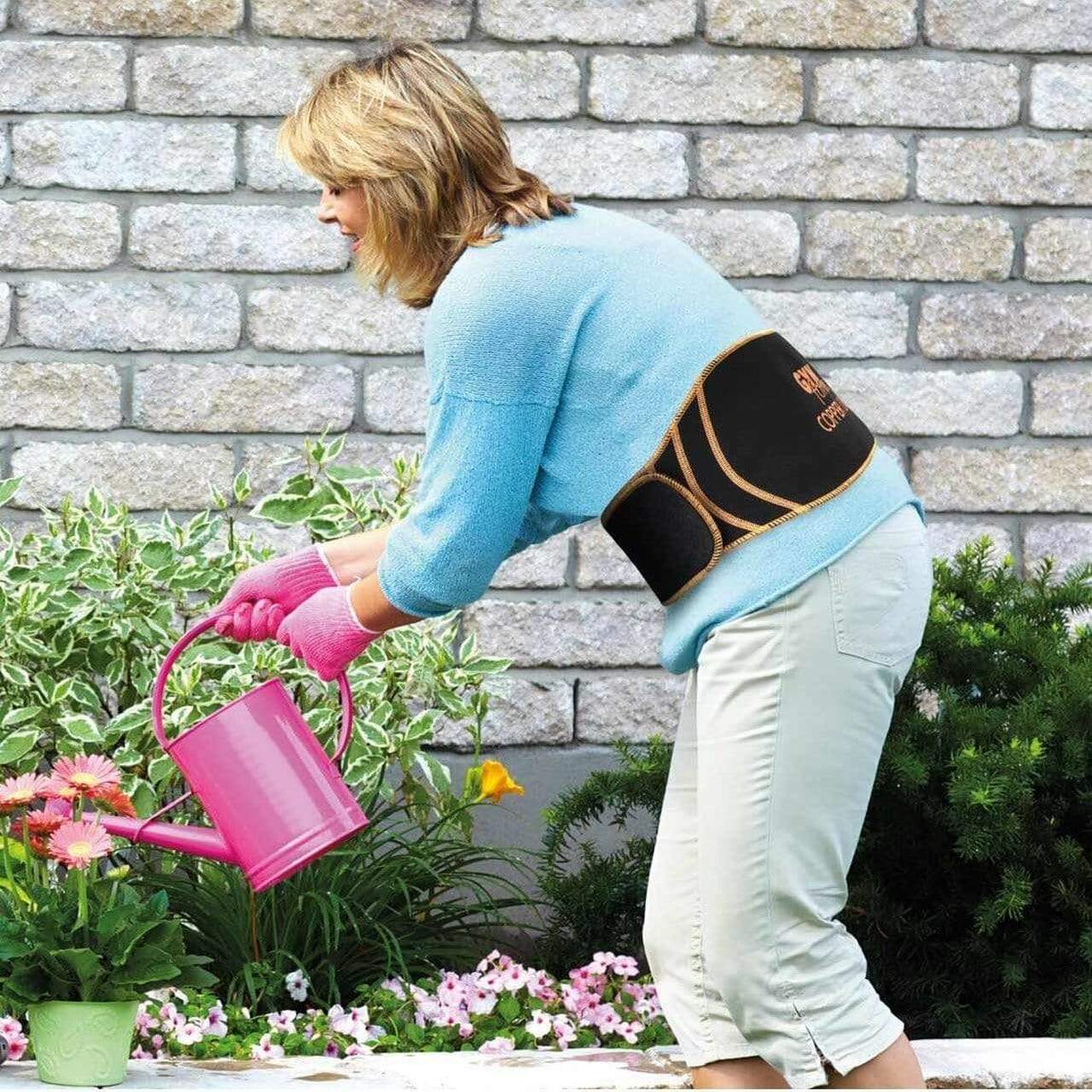 Copper Line Back Support Brace