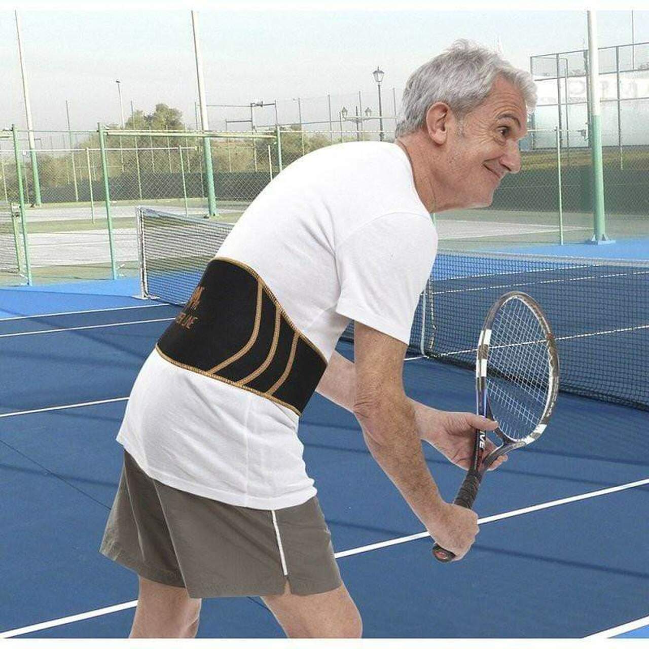 Copper Line Back Support Brace