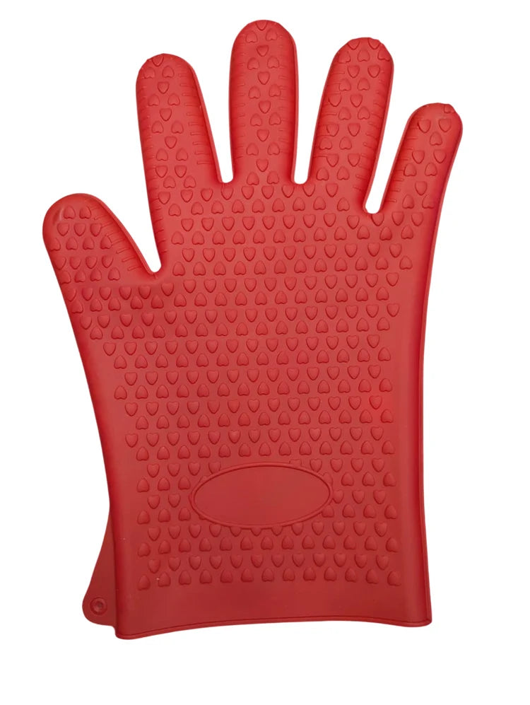 Heat Resistant Silicone Cooking Glove – Non-Slip, Waterproof, Flexible Grip - 1pc