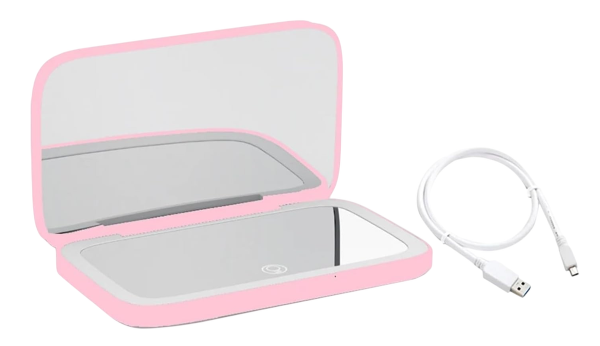Rechargeable LED Makeup Mirror – Dual‑Sided with 5X Magnification