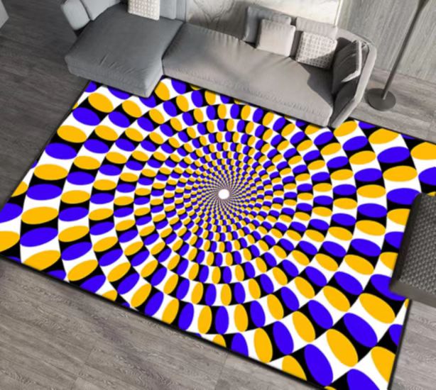 3D Optical Illusion Geometric Rug  230x160cm