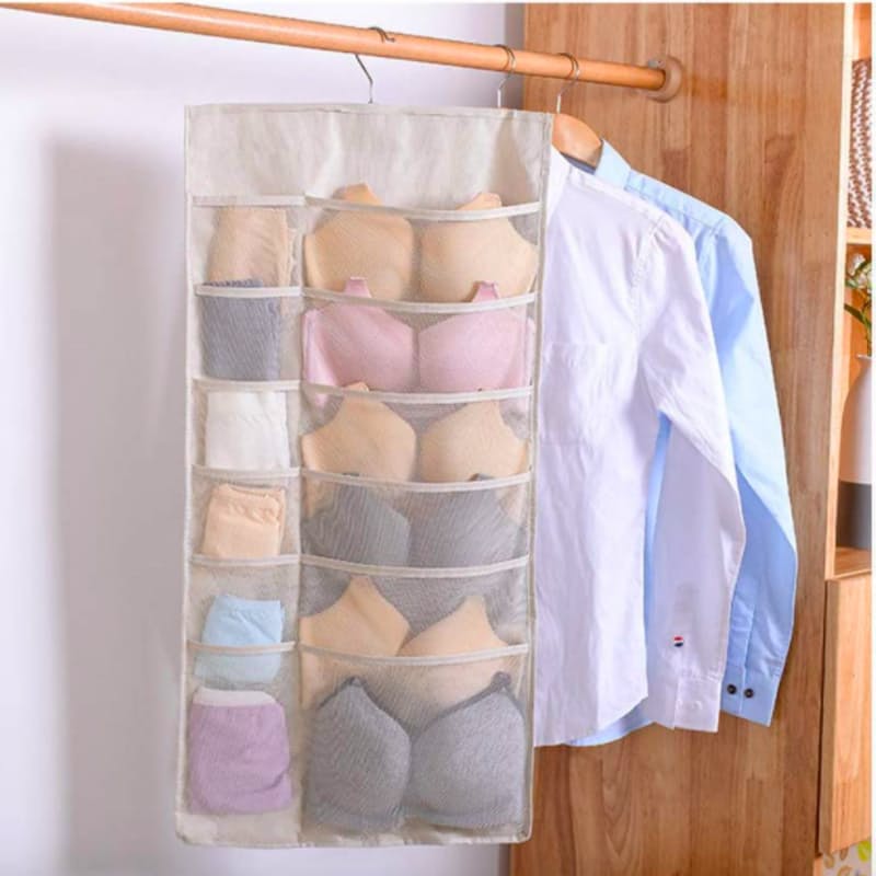 30 Pocket Double Sided Hanging Closet Organizer