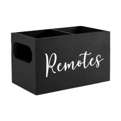 Rustic Wooden Remote Control Holder