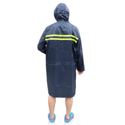 PVC Adult Raincoat With Shiny Reflective Strip