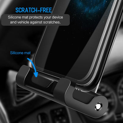 Universal Car Back Seat Headrest Phone/Tablet Mount (Black)