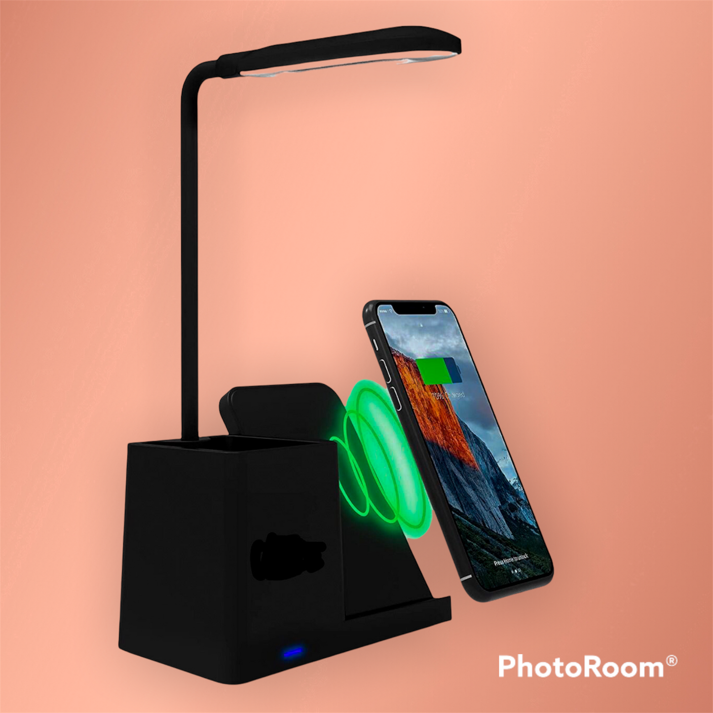 Sensor Light Plus Desktop Lamp Organizer Wireless Charging Stand