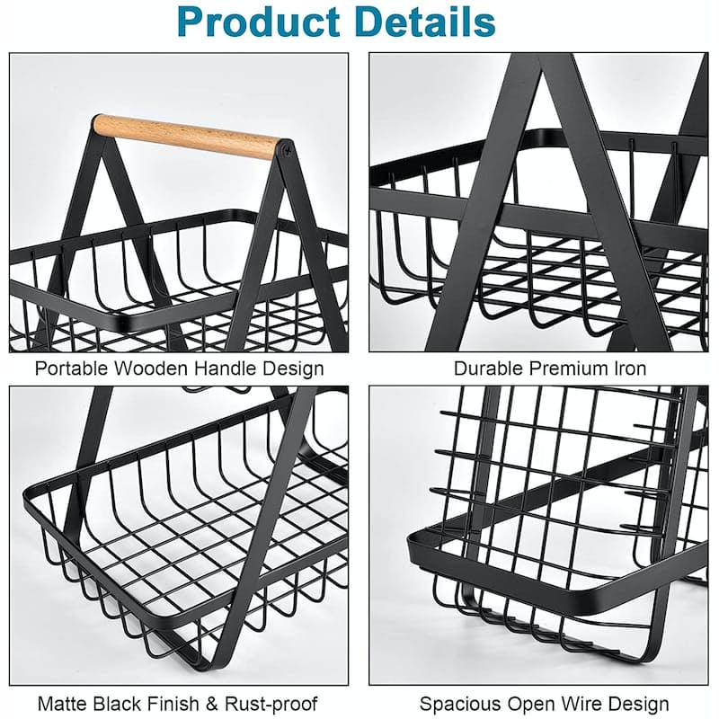 2-Tier Multifunctional Storage Basket