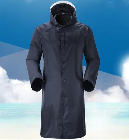 PVC Adult Raincoat With Shiny Reflective Strip