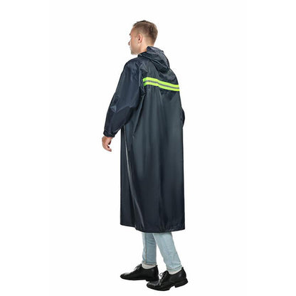 PVC Adult Raincoat With Shiny Reflective Strip