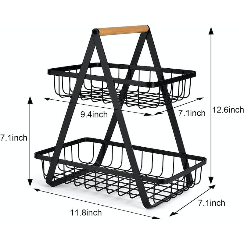 2-Tier Multifunctional Storage Basket