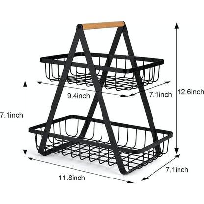 2-Tier Multifunctional Storage Basket