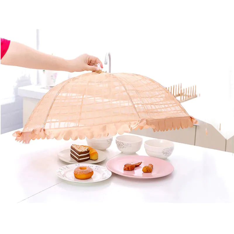 Umbrella Style Round Mesh Food Cover