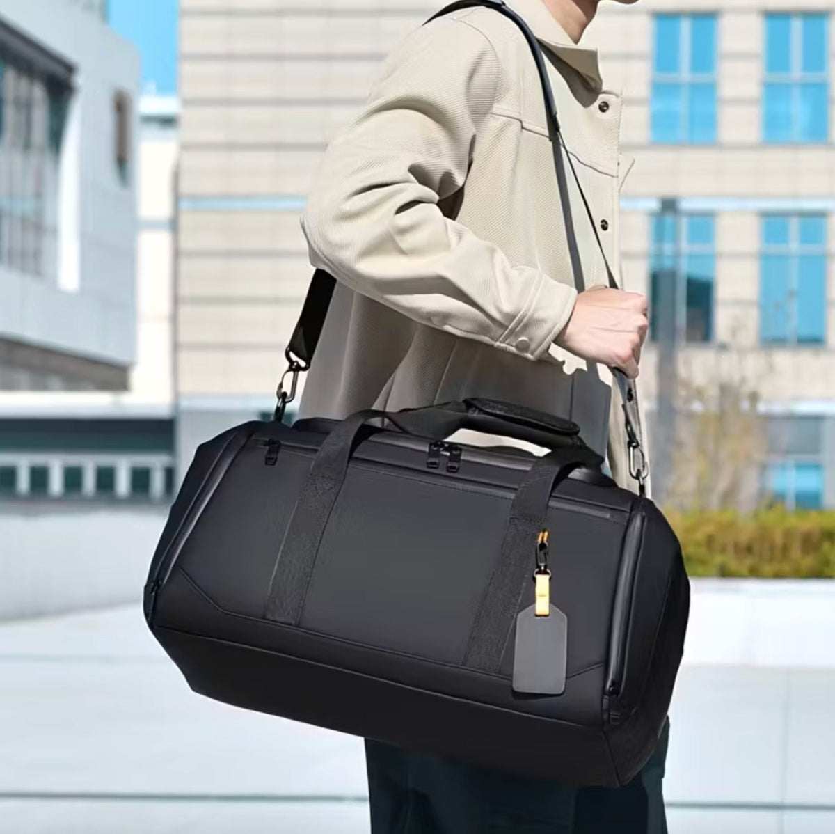 Casual Carrier PU Leather Duffel Bag