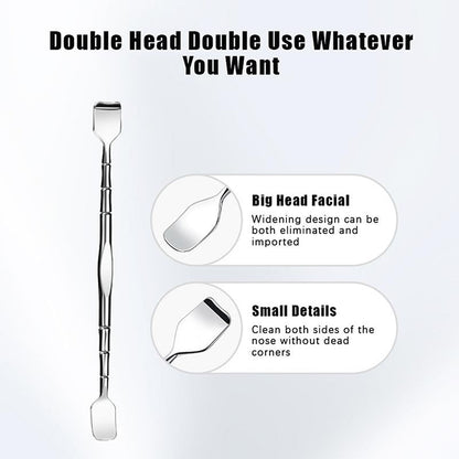 Stainless Steel Double-Ended Blackhead Remover Tool