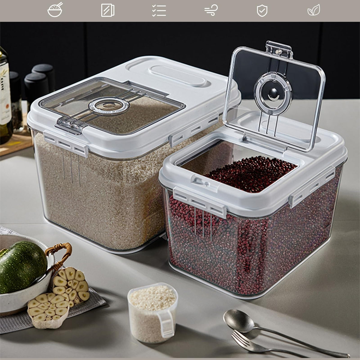 Airtight Food  Grain Storage Container