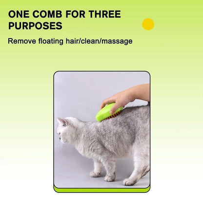 PawSpa Steam Grooming Brush – 3‑in‑1 Electric Pet Care Tool