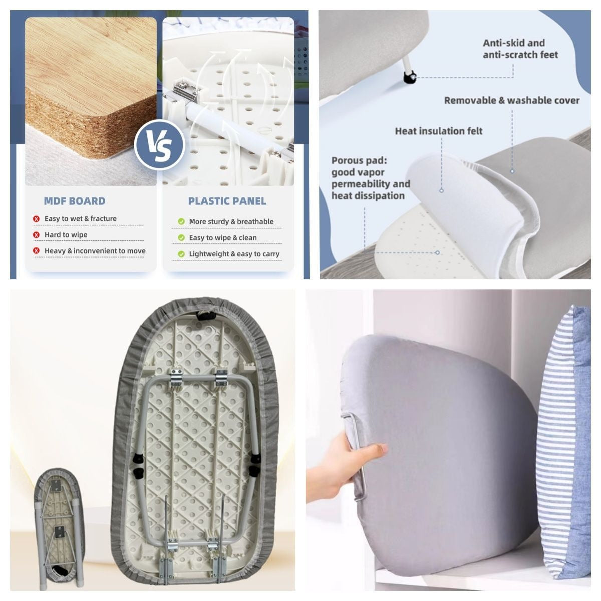 Table Top Ironing Board with Sleeve Board