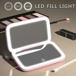 Rechargeable LED Makeup Mirror – Dual‑Sided with 5X Magnification