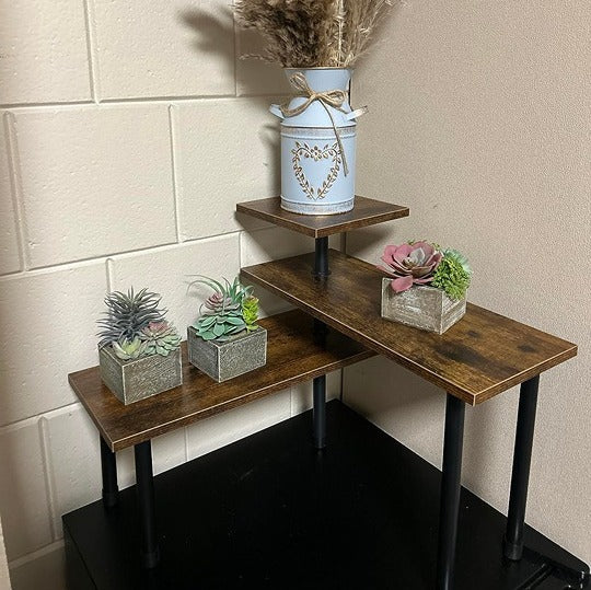 3-Tier Display Corner Shelf