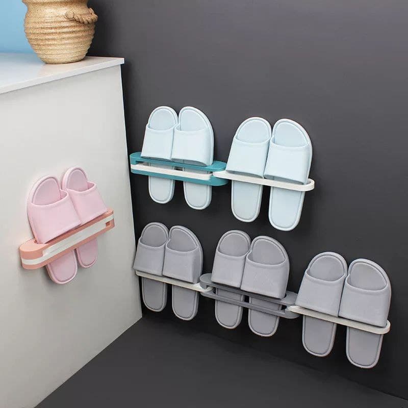 Wall-mounted Rotary Slipper Rack Holder