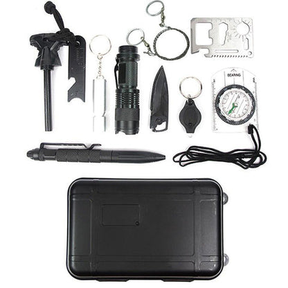 10 in 1 Waterproof Survival Kit