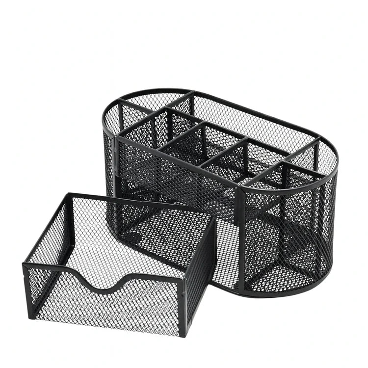 GridNest Mesh Desktop Organizer – Sleek, Smart, Multi-Purpose