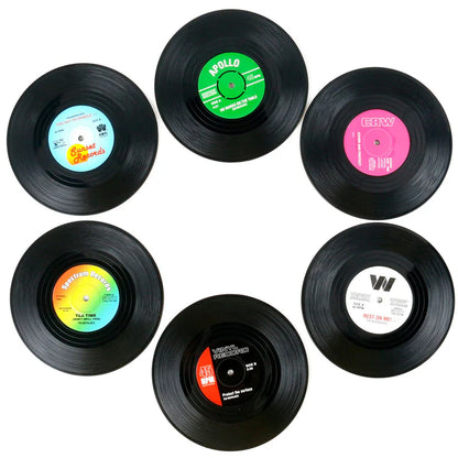 Vinyl Groove Coasters - 6 Pack