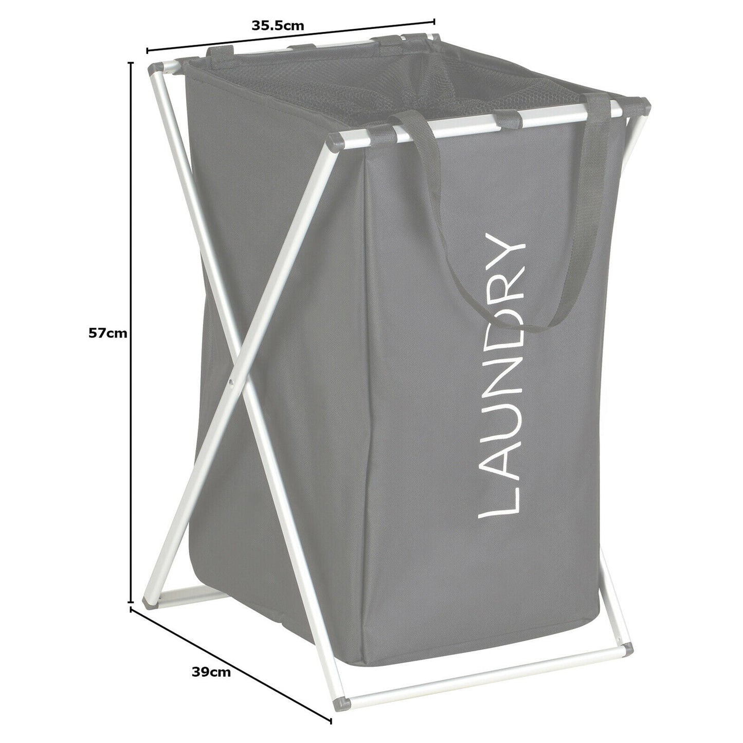 Collapsible Laundry Basket With Stand