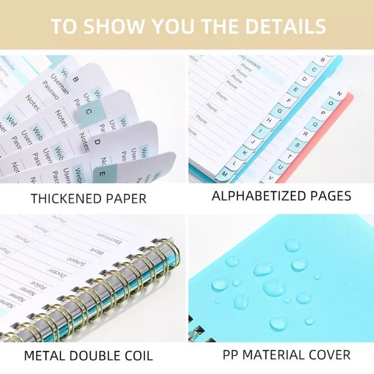 Internet Password Logbook