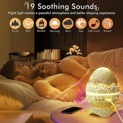 Dinosaur Egg Starry Sky Projector with Bluetooth Speaker