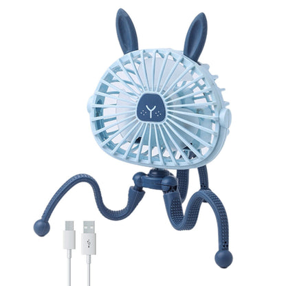 360° Mini Rechargeable USB Fan With LED's