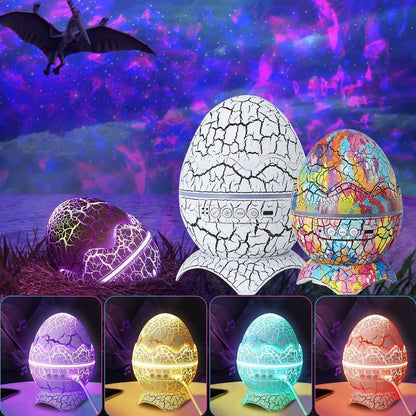 Dinosaur Egg Starry Sky Projector with Bluetooth Speaker